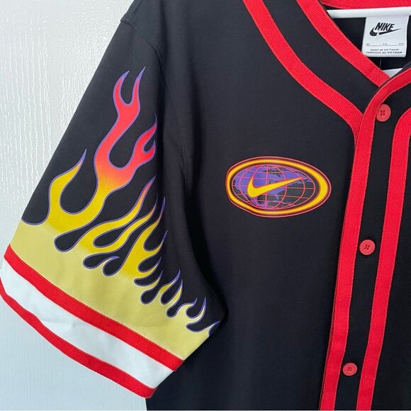 Nike Americana Button Up Baseball Jersey Men’s Sz XL - Picture 3 of 10